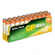 GP15AU-2VS20   AA Alkaline Battery GP Ultra (Pkg of 20)