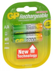 GP270AAHC2   RECH BATT NI-MH AA 2600MAH GP PK/2