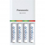 KKJ55MCA4BA   Chargeur rapide + 4 piles rechargeables Ni-MH AA préchargées Panasonic eneloop