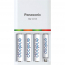 KKJ55MCA4BA   Chargeur rapide + 4 piles rechargeables Ni-MH AA préchargées Panasonic eneloop