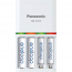 KKJ55MCA4BA   Chargeur rapide + 4 piles rechargeables Ni-MH AA préchargées Panasonic eneloop