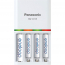 KKJ55MCA4BA   Chargeur rapide + 4 piles rechargeables Ni-MH AA préchargées Panasonic eneloop