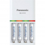 KKJ55MCA4BA   Chargeur rapide + 4 piles rechargeables Ni-MH AA préchargées Panasonic eneloop