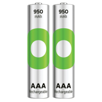 GP100AAAHCER21-2TLB2   AAA Ni-MH 950mAh Rechargeable Battery GP ReCyko (Pkg of 2)