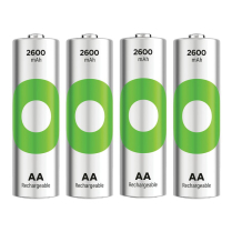 GP270AAHCER21-2TLB4   AA Ni-MH 2600mAh Rechargeable Battery GP (Pack of 4)