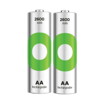 GP270AAHCER21-2TLB2   AA Ni-MH 2600mAh Rechargeable Battery GP (Pack of 2)