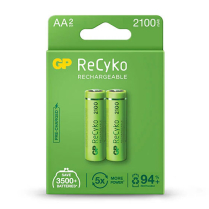 GP210AAHCE-2EB2   Pile AA Ni-MH 2100mAh rechargeable GP (paquet de 2)