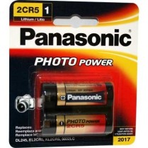 2CR5MBP   Pile 2CR5 6V lithium pour caméra photo Panasonic (Carte de 1)