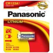 CR123APA/BP   Pile CR123A 3V lithium pour caméra photo Panasonic (Carte de 1)
