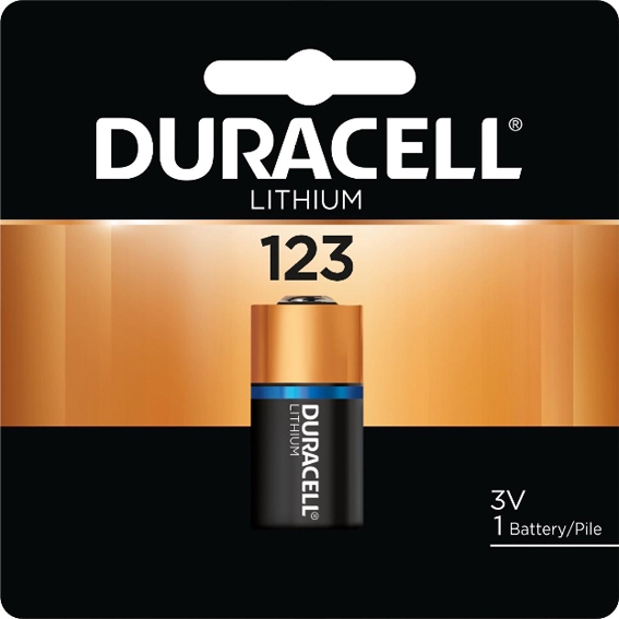 DL123ABPK Pile CR123A 3V lithium pour caméra photo Duracell (Carte