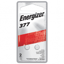 377BPZ-2   Pile bouton 377 1.55V oxyde d'argent Energizer (Carte de 2)
