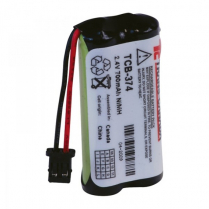 TCB-T374   Pile de remplacement pour téléphone sans-fil Ni-MH 2.4V 700mAh