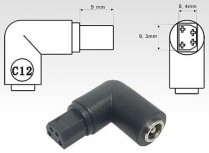 C12   Connecteur pour LBAC/LBDC 6.4 x 9.3 mm