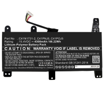 LB-TAUL712   Replacement Laptop Battery for Asus C41N1731-2; G731GW