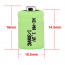 HR-150AAAC   Cellule 1/3AAA Ni-MH 150mAh avec cap positif