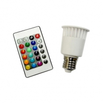 EWL-LEDRGB5W   Ampoule à DEL 12V RGB 5W avec télécommande