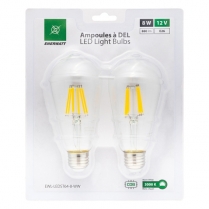 EWL-LEDST64-8-WW   Ampoule a filaments DEL 12V 8W format ST64, blanc chaud (paquet de 2)