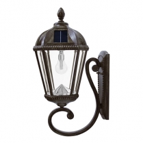 GS-98B-W LAMPE SOLAIRE MURAL ROYAL BRONZE A LUMIER LED BLANC