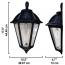 GS-179-BLK POLARIS SCONCE SOLAR LAMP BLACK