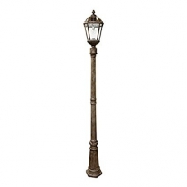 GS-98B-S-WB ROYAL BULB SOLAR LAMP POST LED LIGHT BRONZE I HEAD