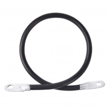 QC7435-025   Cavalier 2 cosses 4 AWG 35" noir (paquet de 25)