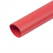QC5659-005R   Tube thermorétractable FlexTube 1/4" rouge 18-10 AWG double paroi 6" (paquet de 5)