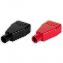 QC5724-2002   Black & Red Straight Clamp Terminal Protector 1/0 - 2/0 AWG (Pair)