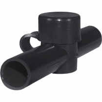 BS4002   Dual Entry CableCap - Black < 2/0 AWG