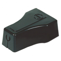 QC5702-005B   Protecteur de borne à pince droite clipsable noir 1-2 AWG (paquet de 5)
