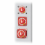 BS6011   Interrupteur de batterie Mini Dual Circuit Plus m-Series - Rouge