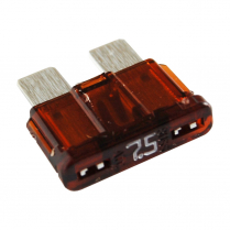 QC509126-025   Standard Blade Fuse ATC/ATO 7.5A Brown (pack of 25)