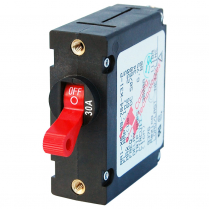 BS7221   A-Series Toggle Circuit Breaker - Single Pole 30A Red