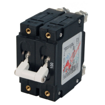 BS7258   C-Series Toggle Circuit Breaker - Double Pole 100A White