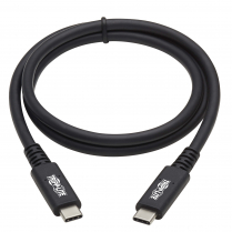 U520-31N   Câble USB-C Thunderbolt 3 USB4 (M/M) 31"/0,8m 40Gbps 8K 60Hz 5A 100W