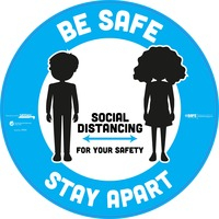 Decal- Stay Apart 12x12 36 CT