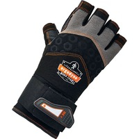 Gloves- 1/2 Fing WrstSp XXL Bk