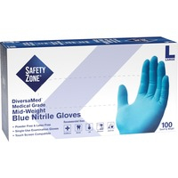 Gloves- Blue/Nitrile/Lg/100 CT