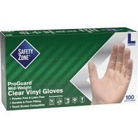 Gloves- Clear Vinyl L 3mil