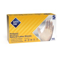 Gloves- Latex PF SM NAT 100B