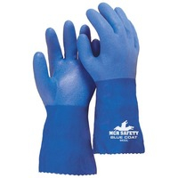 Gloves- PVC Seamless (L) Blue