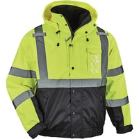 Jacket- 4in1 BJ HiVis Yell 2XL