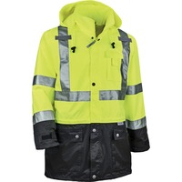 Rainwear- Jacket Rfl (L) Bk/Lm