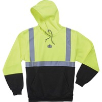Shirt- Hooded Rflct (L) Bk/Lm