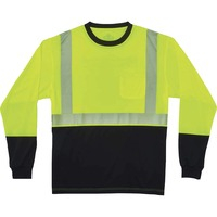 Shirt- Lng Slv Rflct XL Bk/Lm