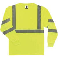 Shirt- Long Slv Rflct 5XL Lime