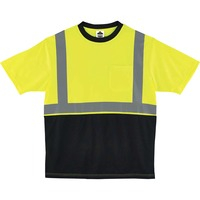 Shirt- T-shirt Rflct 2XL Bk/Lm