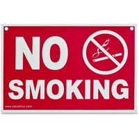 Sign-  Red Whte No Smoking
