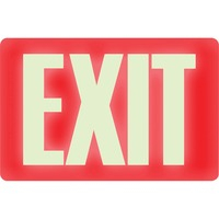 Sign- EXIT, Red & Whte