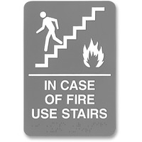 Sign- In Case of Fire/ Stairs