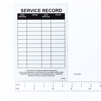 Decal- Service Record